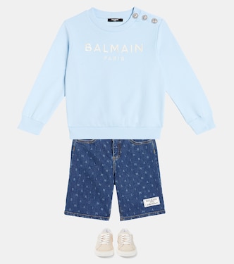 Sweatshirt aus Baumwoll-Jersey | Balmain Kids