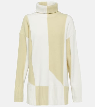 Colorblocked oversized wool-blend sweater  | Joseph