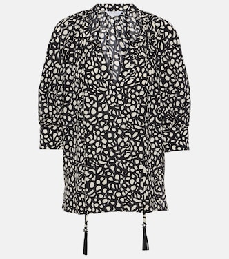 Blusa Emy in twill di seta con stampa | Max Mara