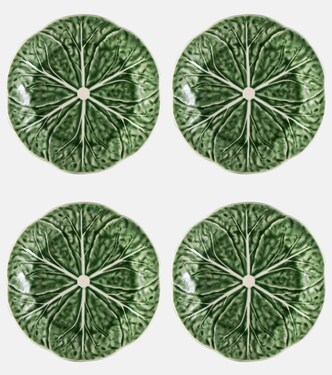 Couve set of 4 ceramic dessert plates | Bordallo Pinheiro