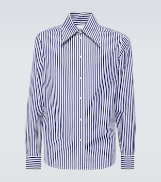 Striped cotton poplin shirt | Bottega Veneta