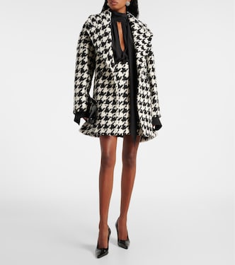 Manteau croisé à motif pied-de-poule | Nina Ricci