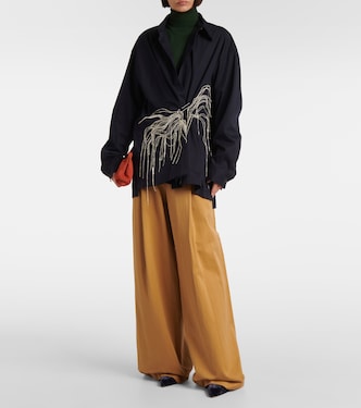 Pantaloni a gamba larga in cotone | Dries Van Noten