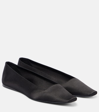 Ballerinas Poppy aus Satin | Saint Laurent