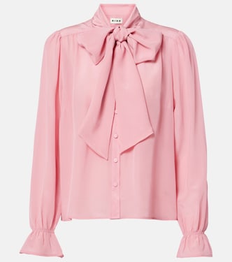 Blusa Wilhelmina in seta con fiocco | Rixo