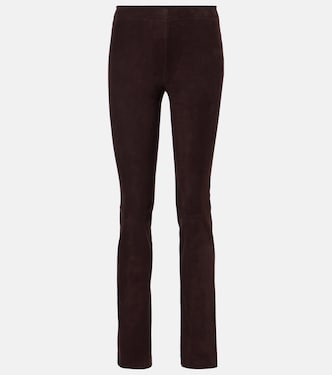 Schmale Hose JP Long aus Veloursleder | Stouls