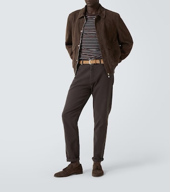 Bomber in suede | Brunello Cucinelli