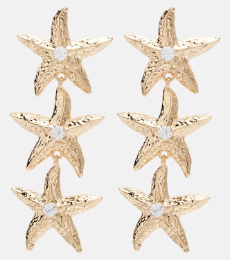 18kt gold-plated earrings | Self-Portrait