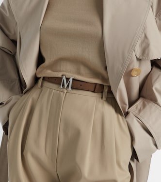 Cintura Mclassic 20 in suede con logo | Max Mara