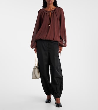 Paula's Ibiza - Blusa in cotone e seta | Loewe
