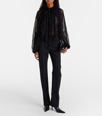 Bluse aus Spitze | Patou