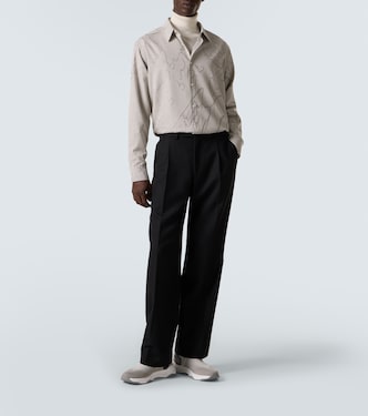 Shadow leather-trimmed sneakers | Berluti