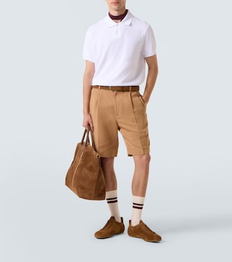 Polo de piqué de algodón con logo | Dunhill