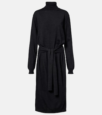 Turtleneck wool-blend midi dress | Lemaire