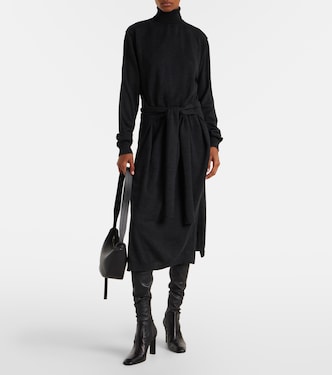 Turtleneck wool-blend midi dress | Lemaire