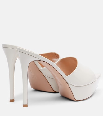 Dasha 85 페이턴트 레더 플랫폼 뮬 | Gianvito Rossi
