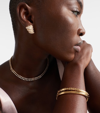 Cosmo Orion 18kt gold bangle with diamonds  | Anita Ko