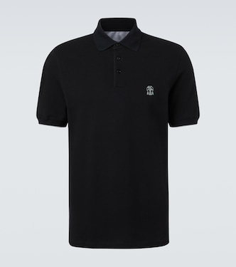 Logo cotton polo shirt | Brunello Cucinelli