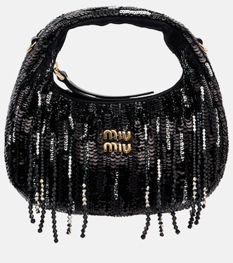 Wander Mini embellished top-handle bag | Miu Miu