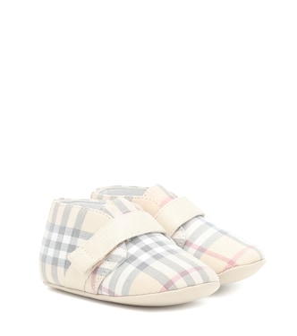 Checked booties | Burberry Kids