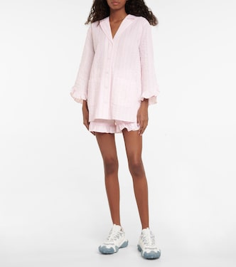 Camicia in seersucker a righe | Ganni