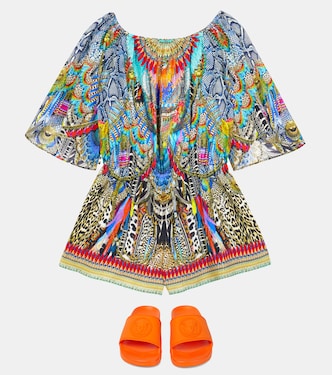 Bedruckter Playsuit aus Baumwolle | Camilla Kids