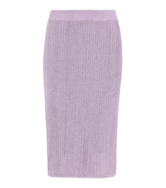 Falda midi Sleek Shine metalizada | Dorothee Schumacher