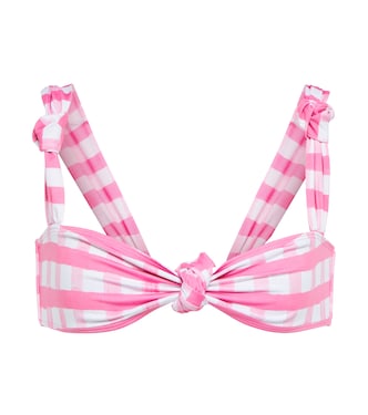 Le Haut Vichy checked bikini top | Jacquemus