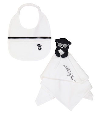 Baby - Bavaglino e doudou in misto cotone | Emporio Armani Kids