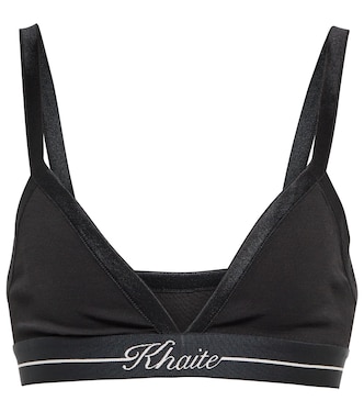 Bralette Marcy in jersey con logo | Khaite