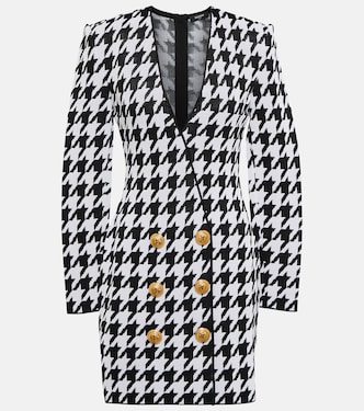 Miniabito in jacquard pied-de-poule | Balmain