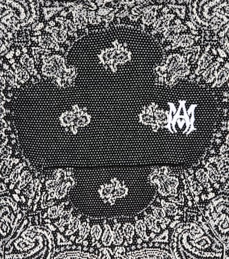 Cotton and cashmere bandana hoodie | Amiri Kids