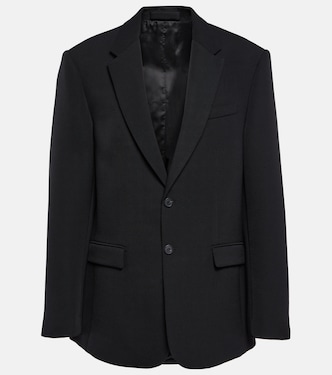 Oversized single-breasted wool blazer | Wardrobe.NYC