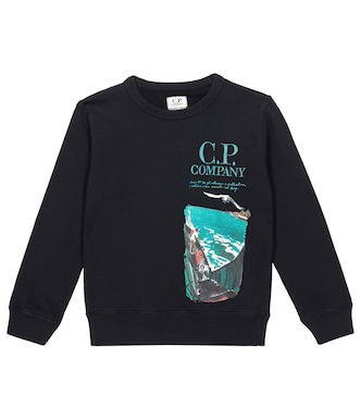 Felpa in pile di cotone con stampa | C.P. Company Kids
