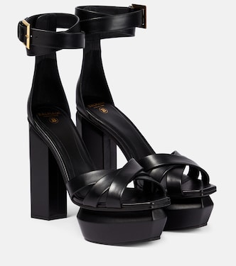 Ava leather platform sandals | Balmain