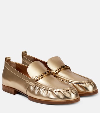Mocassins en cuir métallisé | Tod's