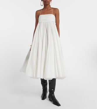 Vestido midi Lally de algodón | Khaite