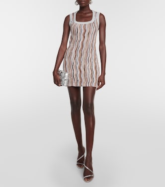 Verziertes Minikleid aus Häkelstrick | Missoni