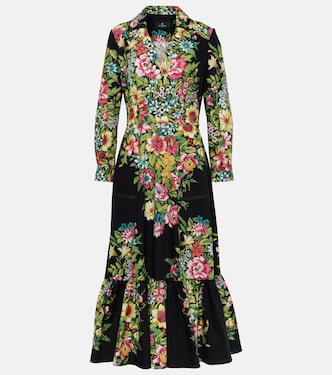 Abito midi in cotone con stampa | Etro