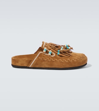 Slippers The Journey aus Veloursleder | Alanui