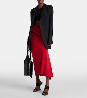 Falda midi de tiro alto | Rick Owens