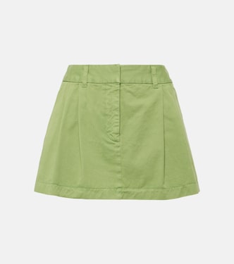Minifalda de lona de algodón | Stella McCartney