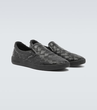 Sawyer leather slip-on sneakers | Bottega Veneta