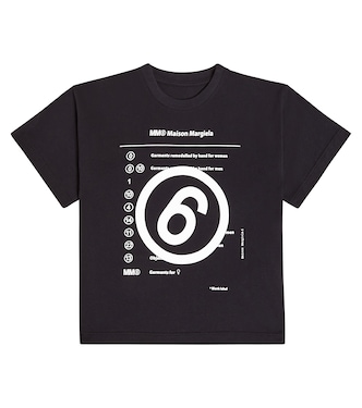 Camiseta en jersey de algodón estampada | MM6 Maison Margiela Kids