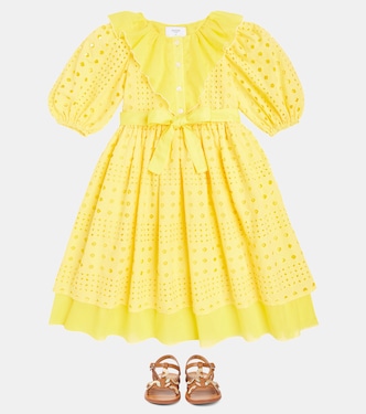 Sandali Plagette Multi Daisy in pelle | Pom d'Api