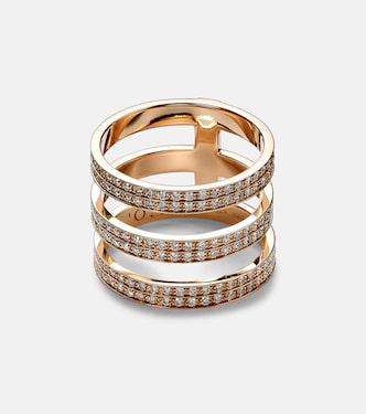 Berbere 18kt rose gold ring with diamonds | Repossi