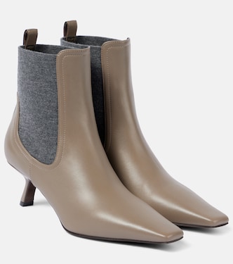 Verzierte Chelsea Boots aus Leder | Brunello Cucinelli
