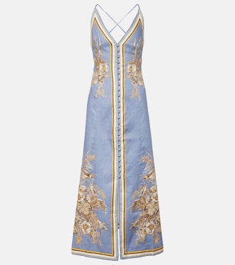 Abito Ottie in lino con stampa | Zimmermann