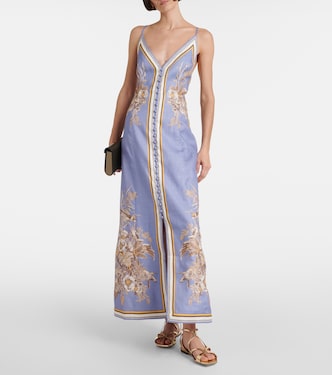 Robe Ottie en lin à fleurs | Zimmermann