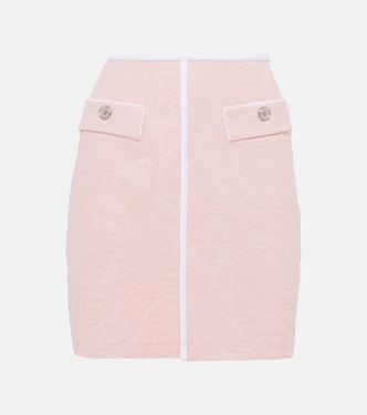 Minifalda Barocco de rizo | Versace